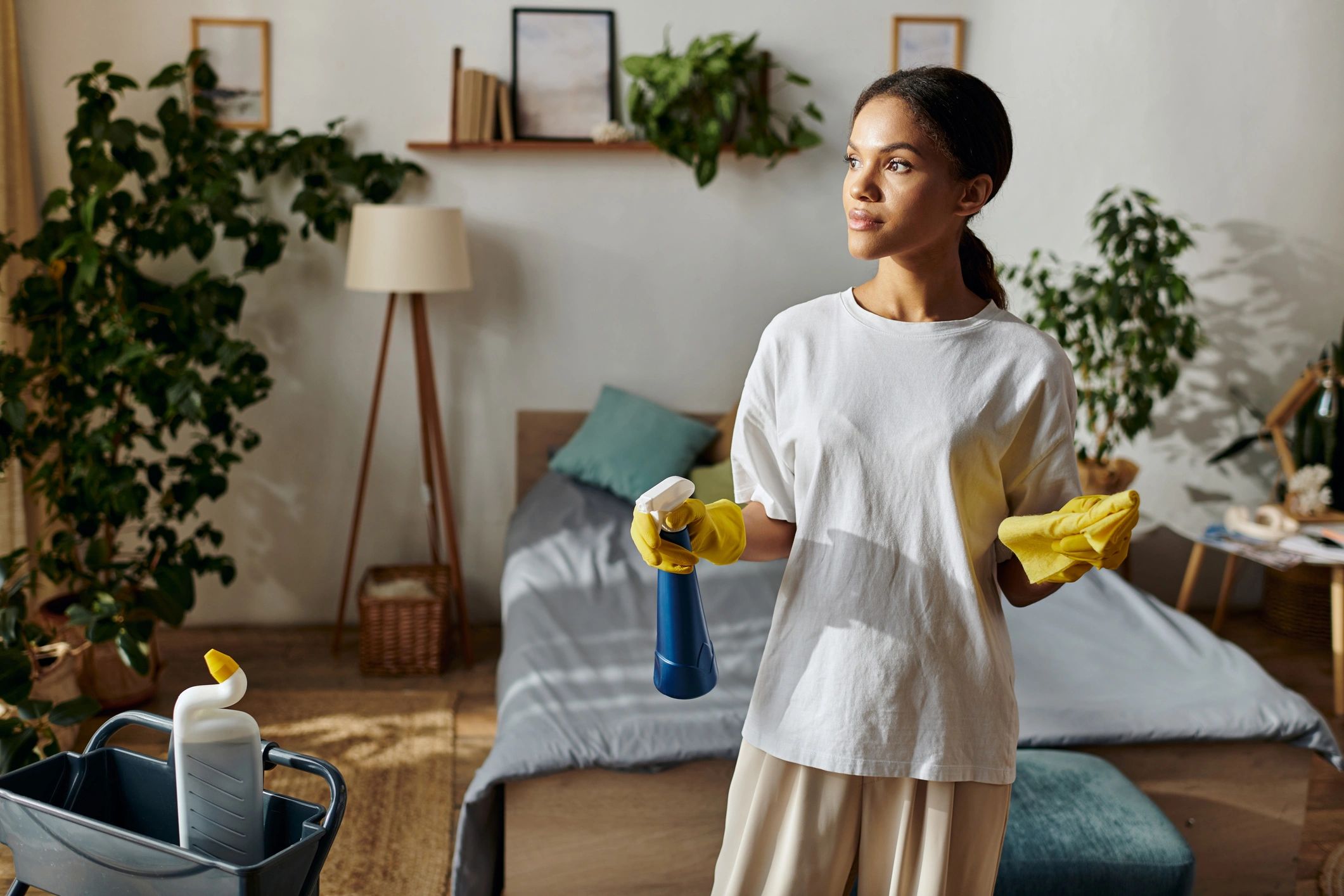 Utah Valley Home Cleaning team smiling and standing together